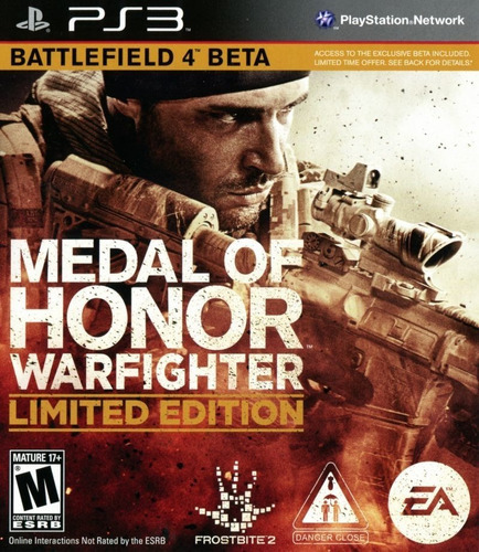 Jogo Medal Of Honor Limited Edition Beta Battlefield 4 Ps3